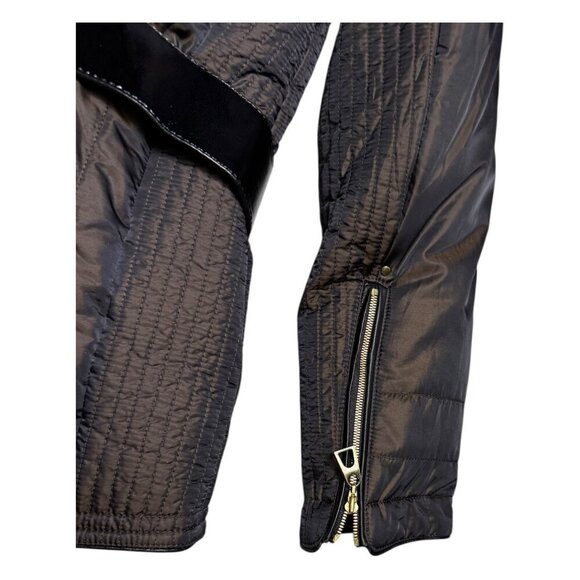 COLE HAAN Down & Feather Fill Winter Puffer Parka Coat Jacket Womens Small - Picture 6 of 8